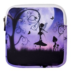Cute Fairy Dancing In The Night Mini Square Pouch by FantasyWorld7