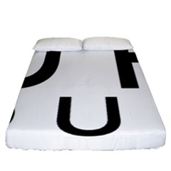 Uh Duh Fitted Sheet (queen Size) by FattysMerch