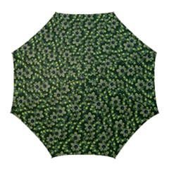 Abstract Pattern Flower Leaf Golf Umbrellas by Pakrebo