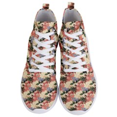 Flower Floral Decoration Pattern Men s Lightweight High Top Sneakers by Pakrebo