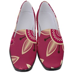 Background Non Seamless Pattern Art Women s Classic Loafer Heels by Pakrebo