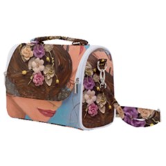 Flower Crown Satchel Shoulder Bag by CKArtCreations