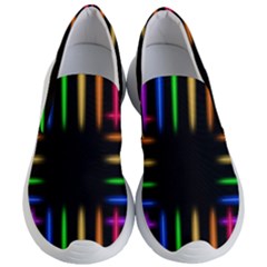 Neon Light Abstract Pattern Women s Lightweight Slip Ons by Mariart