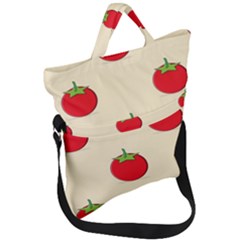 Fresh Tomato Fold Over Handle Tote Bag