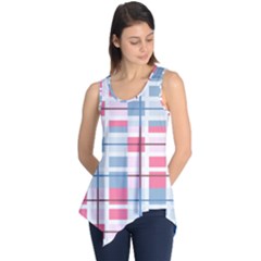 Fabric Textile Plaid Sleeveless Tunic by HermanTelo