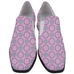 Circumference Point Pink Women Slip On Heel Loafers by HermanTelo