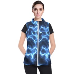 Electricity Blue Brightness Women s Puffer Vest