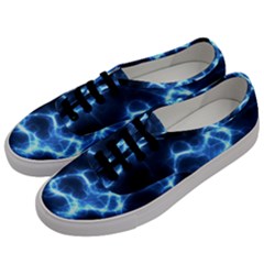 Electricity Blue Brightness Men s Classic Low Top Sneakers by HermanTelo