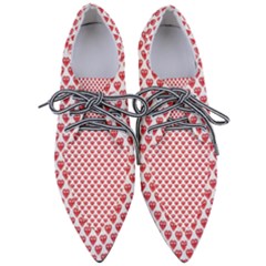 Red Diamond Pointed Oxford Shoes