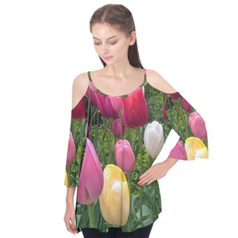 Home Chicago Tulips Flutter Tees by bloomingvinedesign