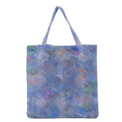 Abstract Triangles Geometric Grocery Tote Bag by Bajindul