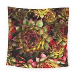 Plant Succulents Succulent Square Tapestry (large) by Pakrebo