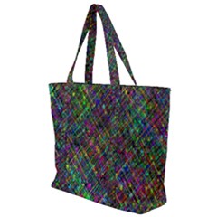 Pattern Artistically Zip Up Canvas Bag