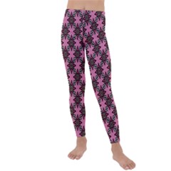 Purple Pattern Texture Kids  Lightweight Velour Leggings by HermanTelo