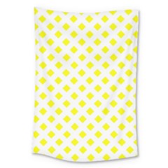 Yellow White Large Tapestry by HermanTelo