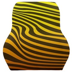 Wave Line Curve Abstract Car Seat Back Cushion 