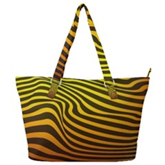 Wave Line Curve Abstract Full Print Shoulder Bag by HermanTelo