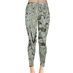 Abstract Stone Texture Inside Out Leggings