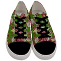 Ice Cream Tropical Pattern Men s Low Top Canvas Sneakers View1