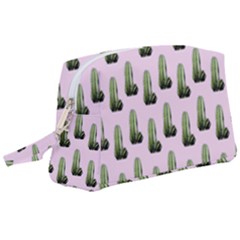 Cactus Pink Pattern Wristlet Pouch Bag (large) by snowwhitegirl