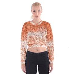 Scrapbook Orange Shades Cropped Sweatshirt by HermanTelo
