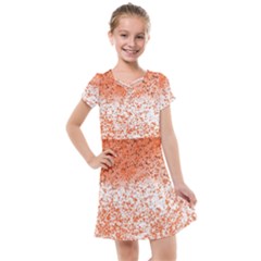 Scrapbook Orange Shades Kids  Cross Web Dress by HermanTelo