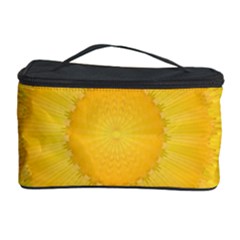 Wave Lines Yellow Cosmetic Storage