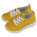 Wave Lines Yellow Kids  Lightweight Sports Shoes View2