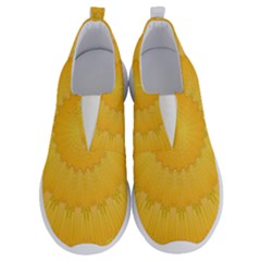 Wave Lines Yellow No Lace Lightweight Shoes