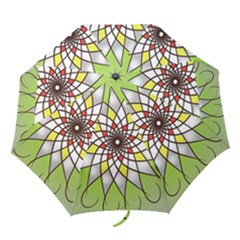 Mandala Model Figure Graphics Folding Umbrellas