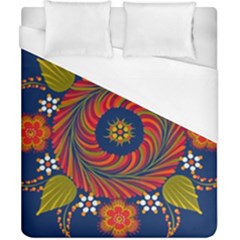 Hungarian Mandala Flower Duvet Cover (california King Size) by Pakrebo