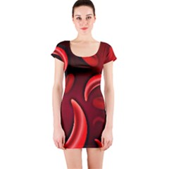 Cells All Over  Short Sleeve Bodycon Dress by shawnstestimony