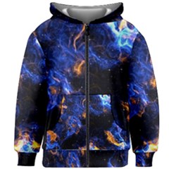 Universe Exploded Kids  Zipper Hoodie Without Drawstring by WensdaiAmbrose