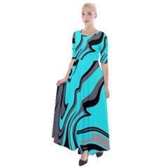 Idk Idk Idk Half Sleeves Maxi Dress by designsbyamerianna