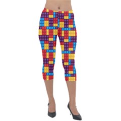 Lego Background Game Lightweight Velour Capri Leggings 