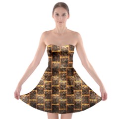 Wallpaper Iron Strapless Bra Top Dress