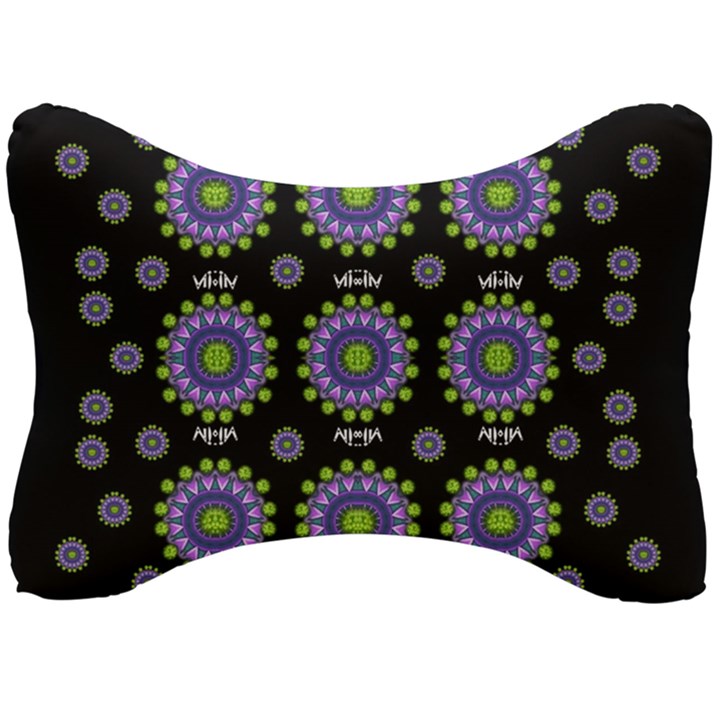 Lilies And Decorative Stars Of Freedom Seat Head Rest Cushion
