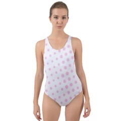 Polka Dot Summer Cut-out Back One Piece Swimsuit by designsbyamerianna