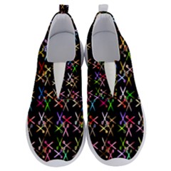 Scissors Pattern Colorful Prismatic No Lace Lightweight Shoes