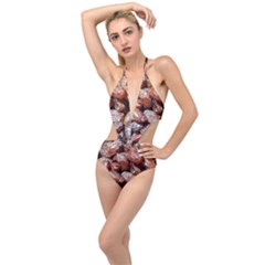 Dates Fruit Sweet Dry Food Plunging Cut Out Swimsuit by Pakrebo