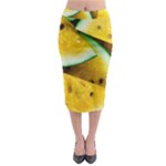 Sliced Watermelon Lot Midi Pencil Skirt