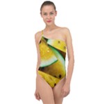 Sliced Watermelon Lot Classic One Shoulder Swimsuit