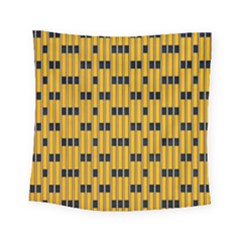 Yellow And Black Pattern Square Tapestry (small) by Pakrebo