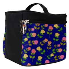 Flowers Roses Blue Make Up Travel Bag (small) by Bajindul