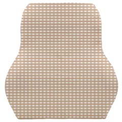 Gingham Check Plaid Fabric Pattern Grey Car Seat Back Cushion  by HermanTelo