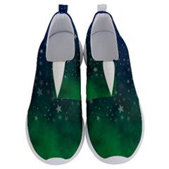 Background Blue Green Stars Night No Lace Lightweight Shoes by HermanTelo