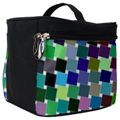 Geometric Background Colorful Make Up Travel Bag (big)