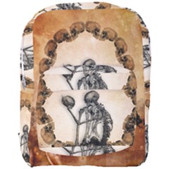 Awesome Skeleton With Skulls Full Print Backpack by FantasyWorld7