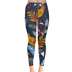 Colorful Birds In Nature Inside Out Leggings by Sobalvarro