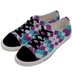 Texture Violet Men s Low Top Canvas Sneakers by Alisyart
